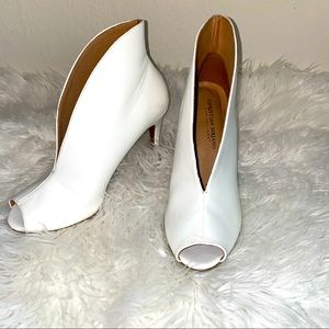 White heels/booties size 7.5